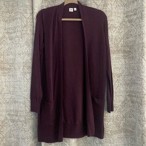 Purple gap cardigan